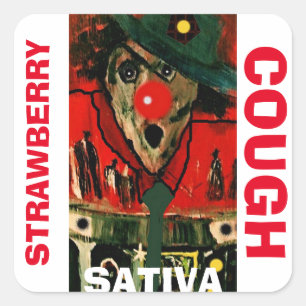 ADESIVO QUADRADO TOSSE DA MORANGO SATIVA