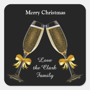 Adesivo Quadrado Tosta de champanhe