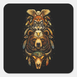 Adesivo Quadrado Totem Ascendente