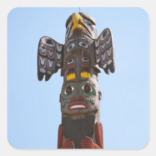 Adesivo Quadrado Totem Pole Sticker