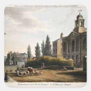 Adesivo Quadrado Tottenham Court Road Turnpike