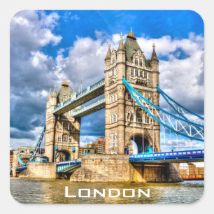 Adesivo Quadrado Tower Bridge
