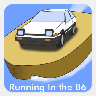 Adesivo Quadrado Toyota AE86 Trueno Sticker