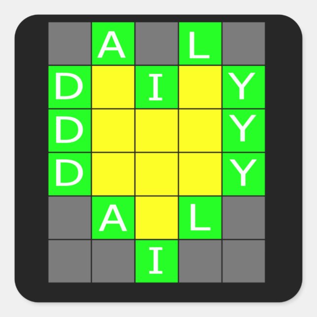 Adesivo Quadrado Trabalho (Frente)