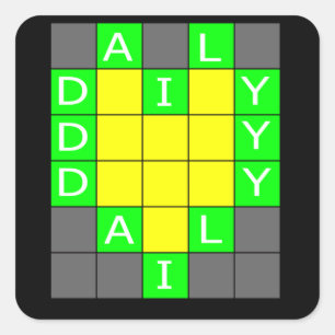 Adesivo Quadrado Trabalho