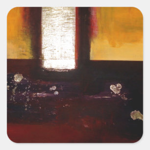 Adesivo Quadrado Trabalho de arte abstrato