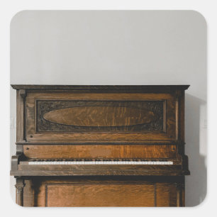 Adesivo Quadrado Trabalho de arte de Piano bonito