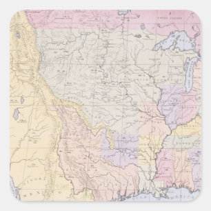 Adesivo Quadrado Trace mostrar as localidades dos tribos indianos