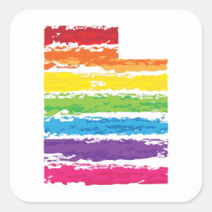 Adesivo Quadrado traços de cores do solo