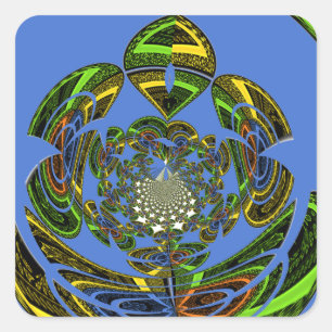 Adesivo Quadrado Tradicional Apenas Azul