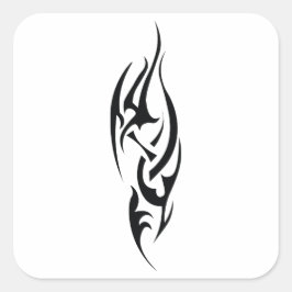 Adesivo Quadrado Traditional Tattoo Art Inspired Design