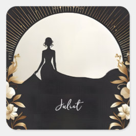 Adesivo Quadrado Traje Masculino Smoking Terno Preto Gravata Borbol