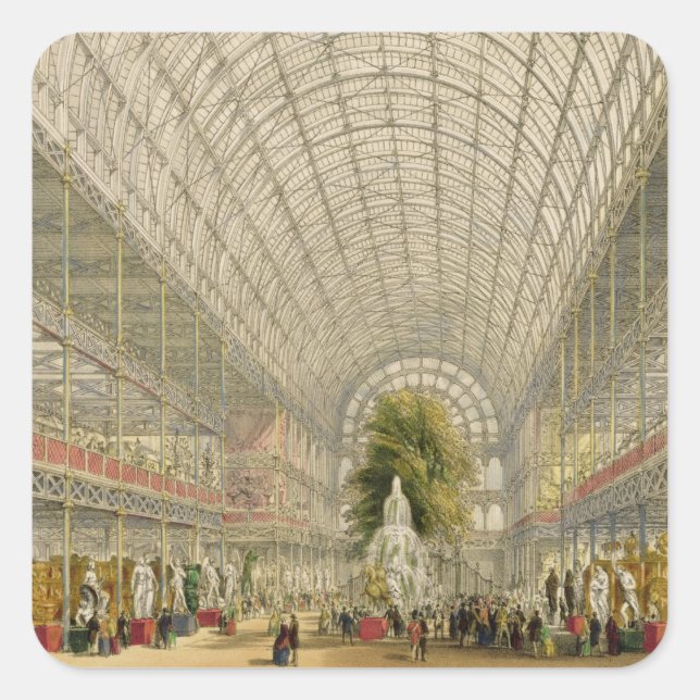 Adesivo Quadrado Transeto do Palácio Cristal, pub. por Dia e Assim (Frente)