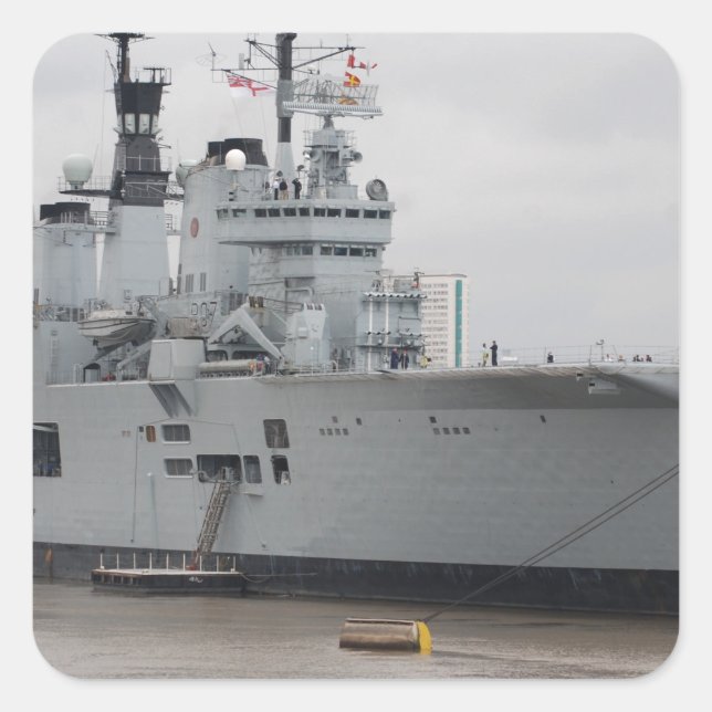 Adesivo Quadrado Transportadora de Aeronaves Britânica (Frente)