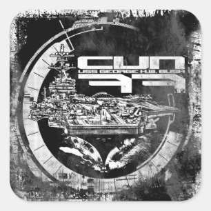 Adesivo Quadrado Transportadora de aeronaves George H.W. Bush Stick