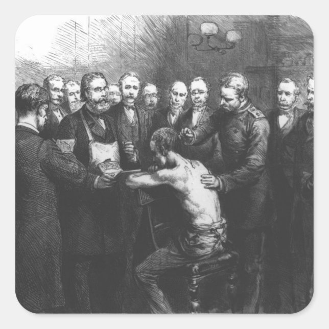 Adesivo Quadrado Tratamento do Dr. Koch para Consumo (Frente)