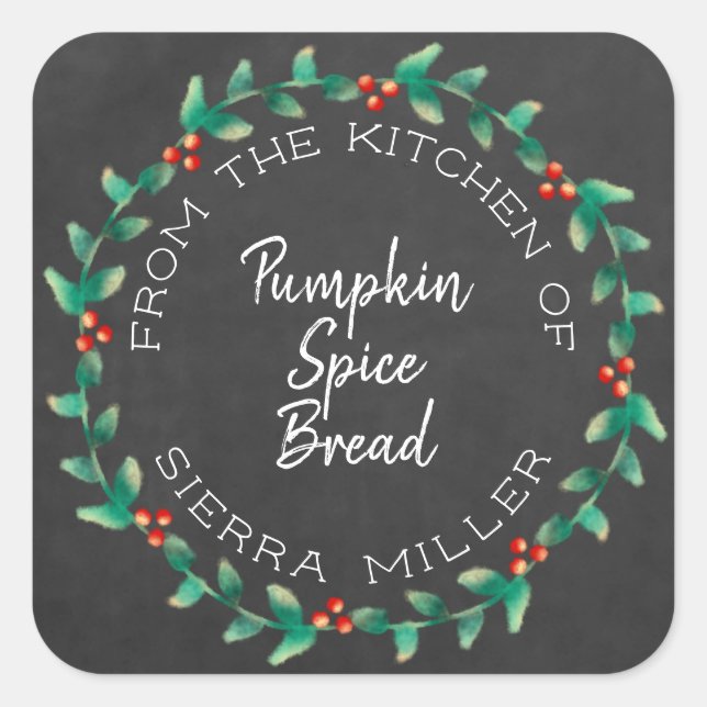 Adesivo Quadrado Tratamentos de cozinha de salão de salgueiro de fé (Frente)