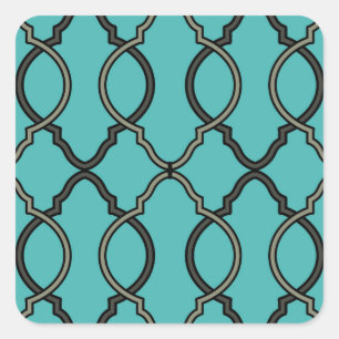 Adesivo Quadrado Trava Geométrica de Padrão