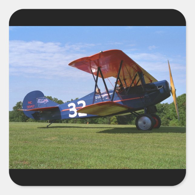 Adesivo Quadrado Travil Air, 3000, 1928, Blakesburg_Classic Aviatio (Frente)