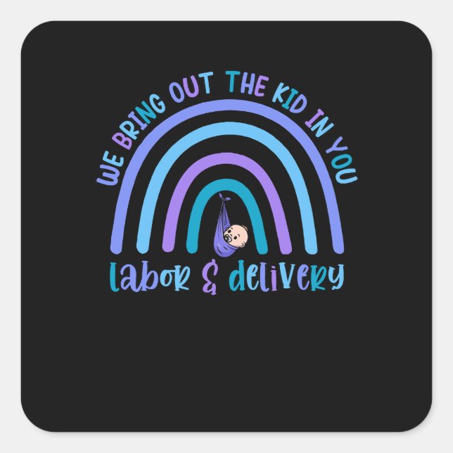 Adesivo Quadrado Trazemos O Garoto Em Você (Frente)