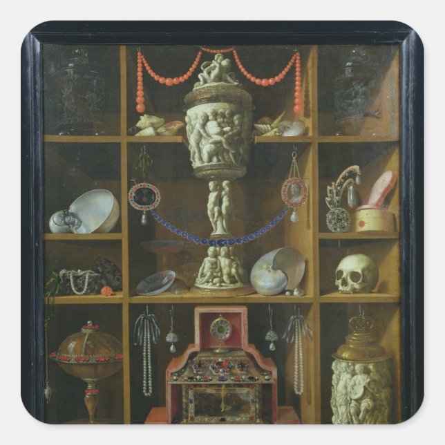 Adesivo Quadrado Treasure Chest, 1666 (Frente)