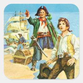 Adesivo Quadrado Treasure Island 1 Sticker