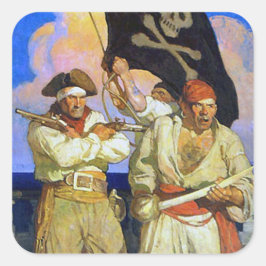 Adesivo Quadrado Treasure Island 2 Sticker