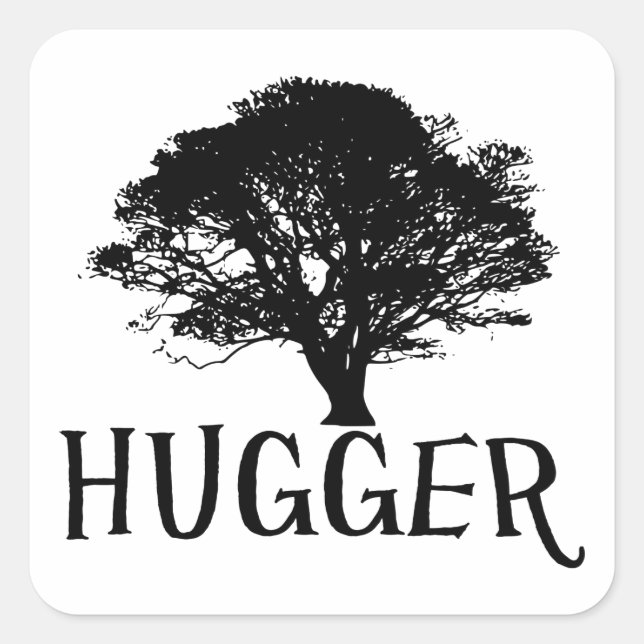 Adesivo Quadrado Tree Hugger Sticker (Frente)