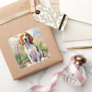 Adesivo Quadrado Tremendo o Contorno Walker com Feriado de Ovos de