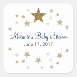 Adesivo Quadrado Tremor de brilho Pequeno Vinhetas de Estrelas