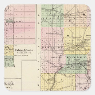 Adesivo Quadrado Trempealeau County, Wisconsin