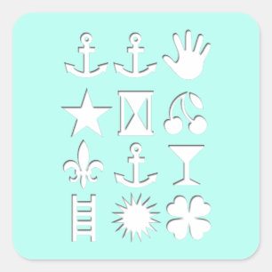 Adesivo Quadrado Trendy Design