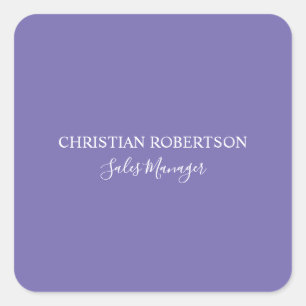 Adesivo Quadrado Trendy Professional Chic Periwinkle Color Modern