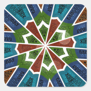 Adesivo Quadrado Trendy Sari design