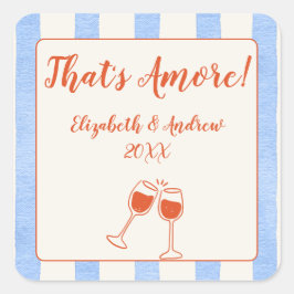 Adesivo Quadrado Trendy Whimsical hand desenhada