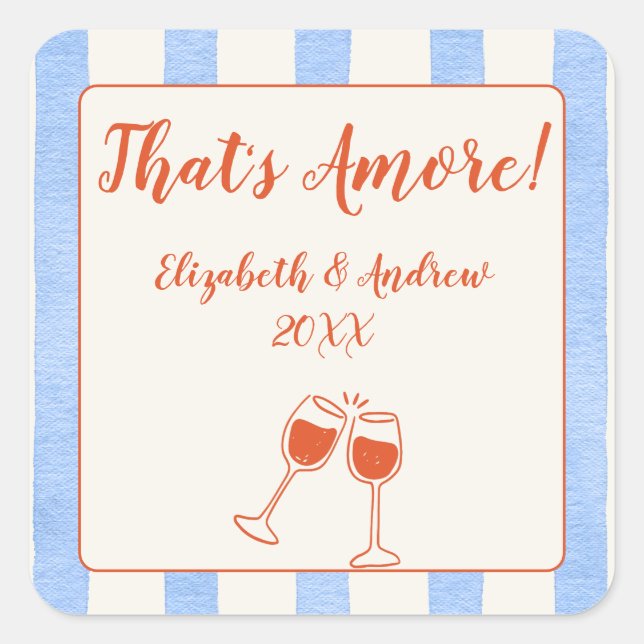 Adesivo Quadrado Trendy Whimsical hand desenhada (Frente)