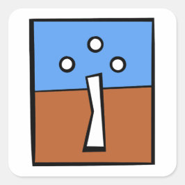 ADESIVO QUADRADO TRÊS BOLAS