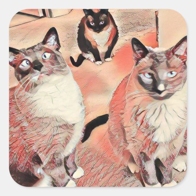 Adesivo Quadrado Três Brothers Sticker (Frente)