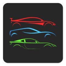 Três Carros Desportivos