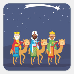 Adesivo Quadrado Três Sábios Em Camelo