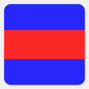 Adesivo Quadrado três símbolos de número de alfabeto náutico maríti