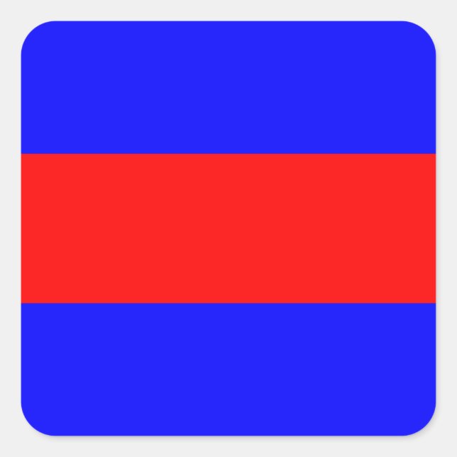 Adesivo Quadrado três símbolos de número de alfabeto náutico maríti (Frente)