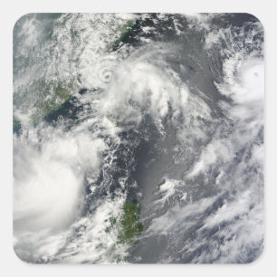 Adesivo Quadrado Três tempestades fortes
