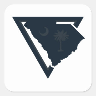 Adesivo Quadrado triângulo sul da carolina
