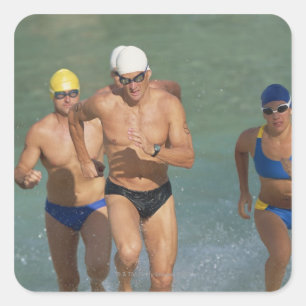 Adesivo Quadrado Triathloners que funciona fora da água 3