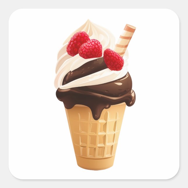 Adesivo Quadrado Triberry Gelatino (Frente)