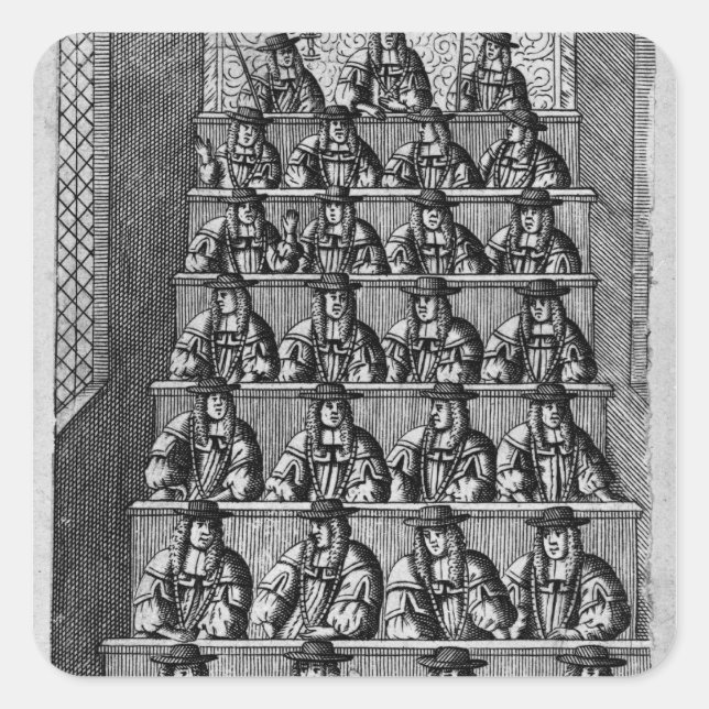 Adesivo Quadrado Tribunal de Justiça, c.1690 (Frente)