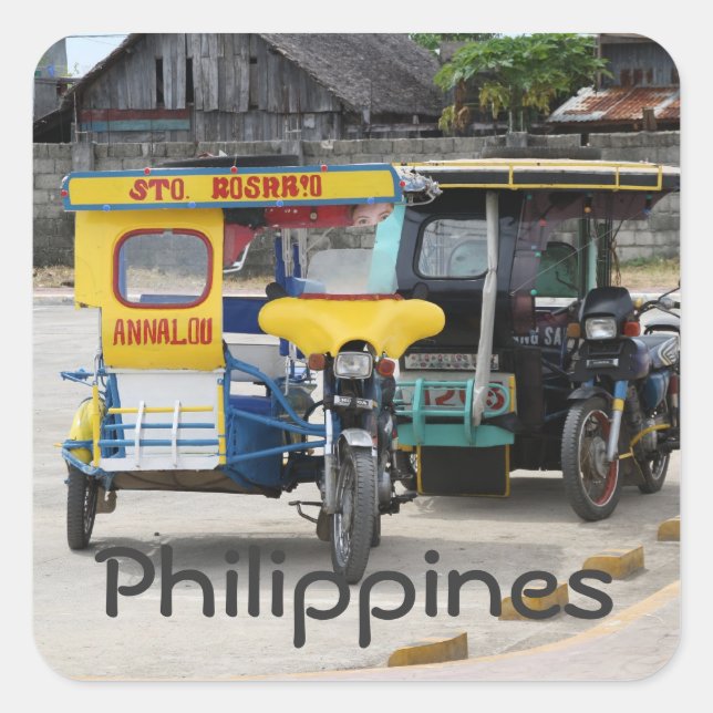 Adesivo Quadrado Triciclos (Frente)