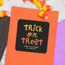 Trick ou trata diversão fofa personalizada Hallowe