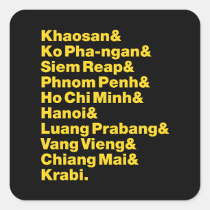 Adesivo Quadrado Trilha / Circuito de Banana Pancake